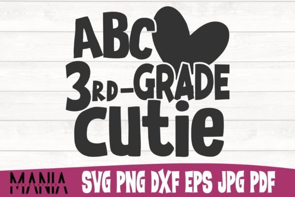 Abc Third Grade Cutie Svg Cut File: Elevating Educational Crafts with Professional Precision