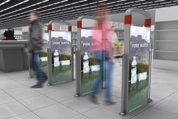 Anti-Theft Alarm Detector Mockup: Visualizing Retail Security and Brand Campaigns