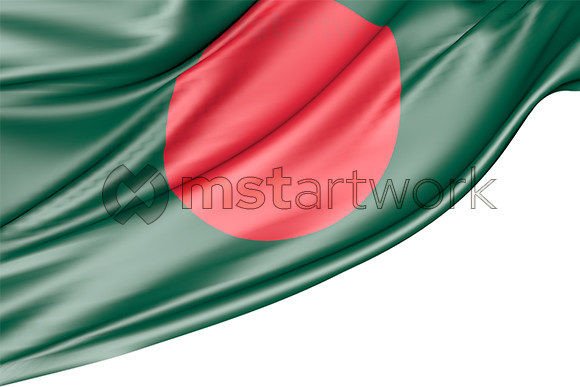 Bangladesh Flag Isolated on White: A Versatile Design Asset