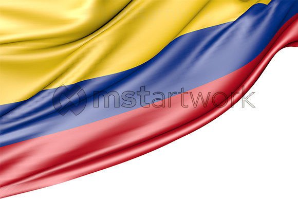 Colombia Flag Isolated on White: A Versatile Design Asset for Every Creator