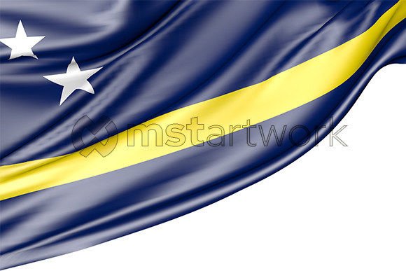 Curacao Flag Isolated on White: A Versatile Design for Digital and Print Projects