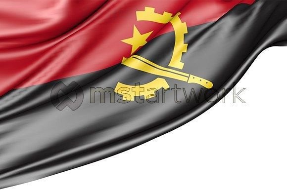 Evaluating Angola Flag Isolated on White 3D Illustrations for Digital and Print Projects