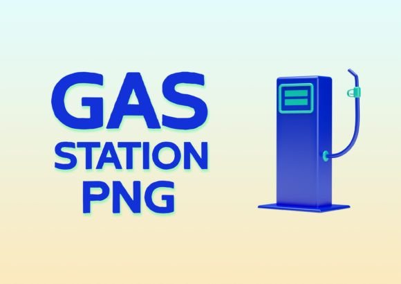 Evaluating Blue Gas Station 3D Illustrations for Modern Digital Design