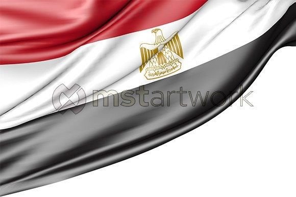 Evaluating Egypt Flag Isolated on White for Professional and Creative Projects