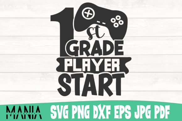 First Grade Player Start SVG Cut File: Your Ultimate Design Resource for Creative Projects