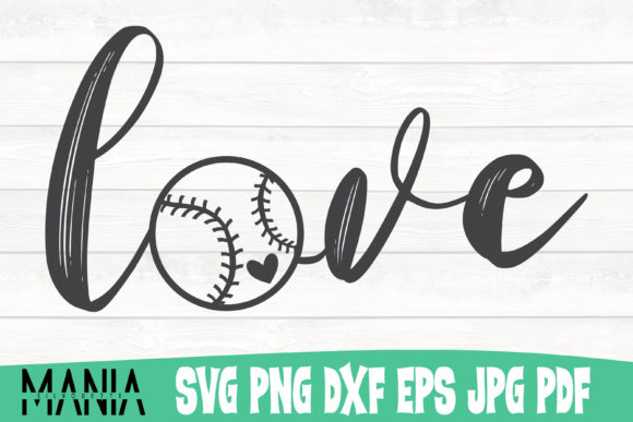 Love Baseball 2 SVG Cut File: Premium Design Assets