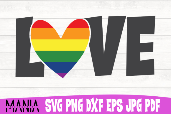 Love Heart Pride SVG Cut File Design Guide