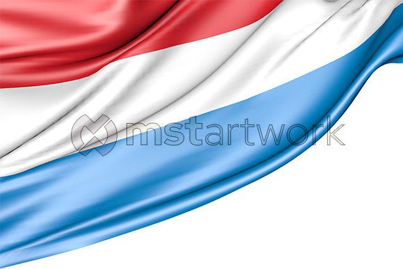 Luxembourg Flag Isolated on White: A Versatile Design Asset for Professionals and Creators