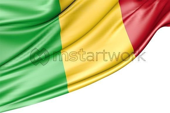 Mali Flag Isolated on White Background – A Versatile Design Asset for Every Creator