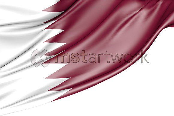 Qatar Flag Isolated on White Background: A Versatile Digital Asset