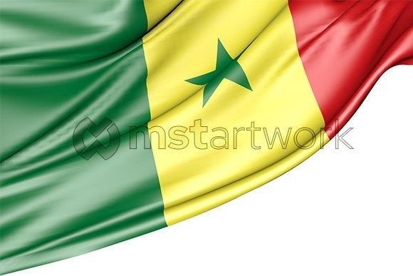 Senegal Flag Isolated on White: 3D Design Guide