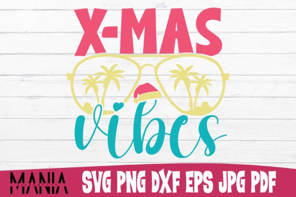 Xmas Vibes SVG Cut File: Festive Design Assets